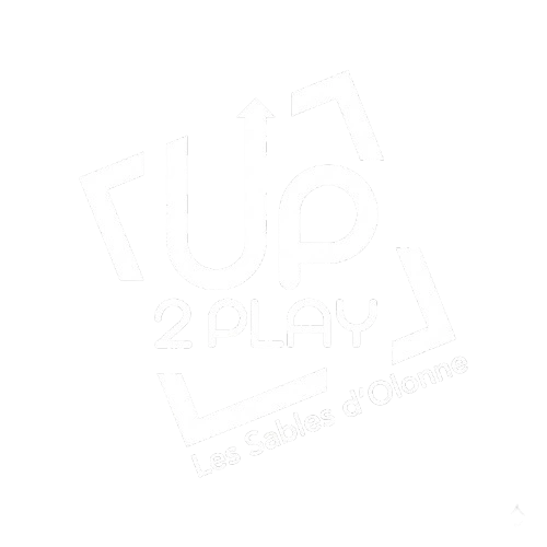 Logo de UP2PLAY Les Sables d'Olonne, partenaire du Cabaret de la côte d'amour.